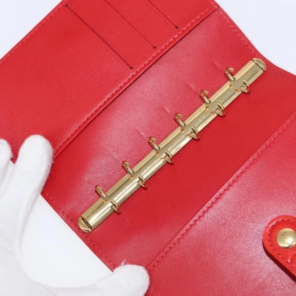 LOUIS VUITTON Monogram Vernis Agenda PM Day Planner Cover Red - Picture 13 of 16